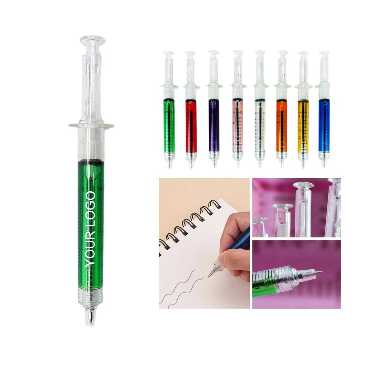 Syringe Ballpoint Pen 5.71" x 0.4" with Realistic Details and Customization 1