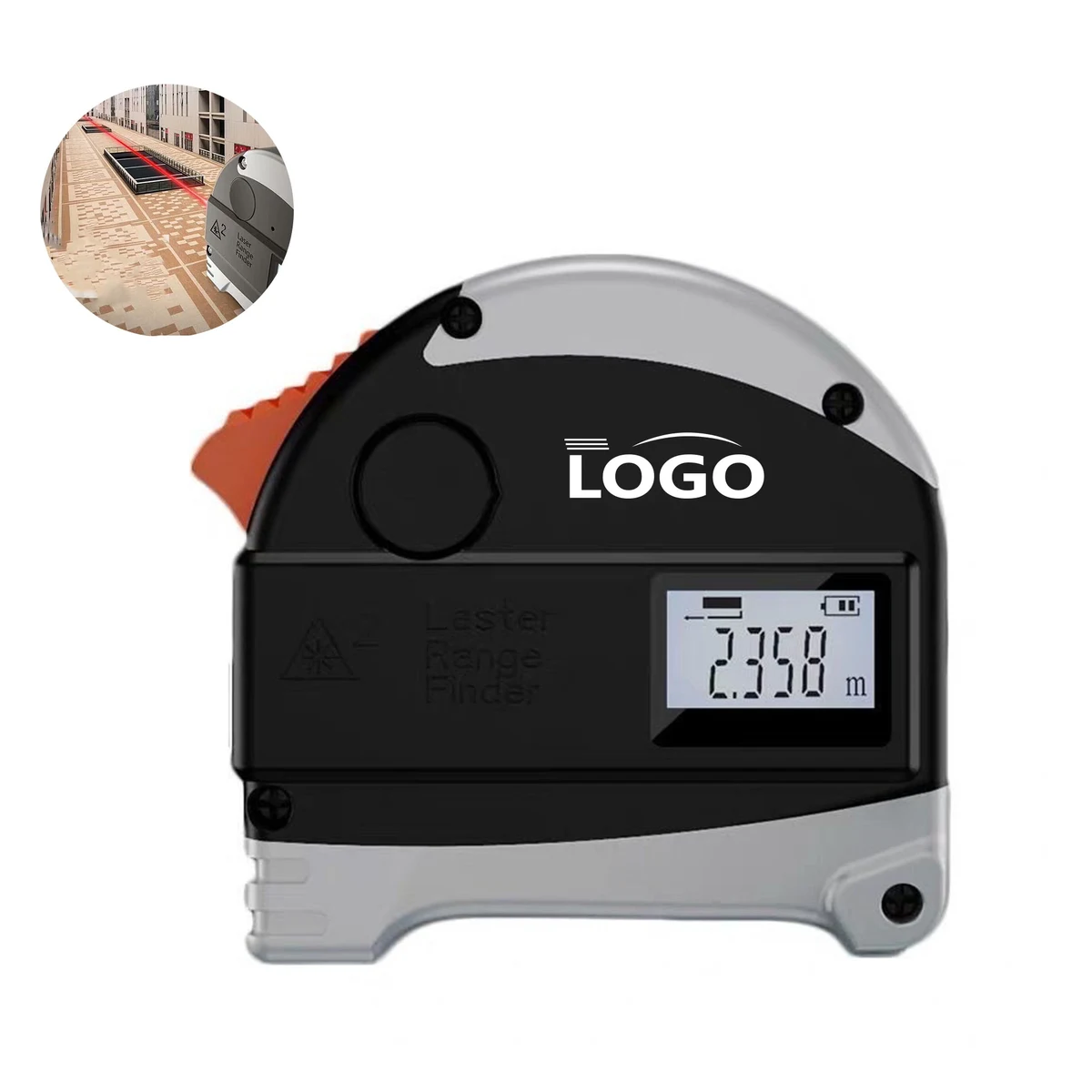 2-in-1 Laser Distance Measuring Tape 1