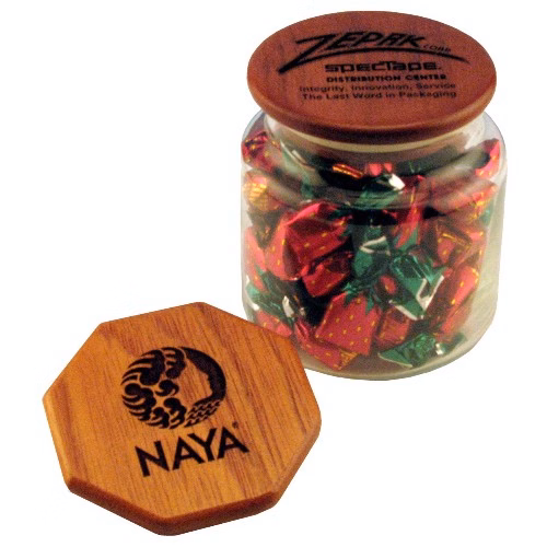 Medium Candy Jar with Wood Lid