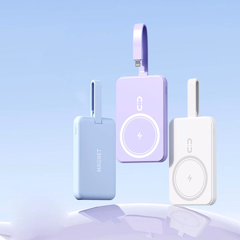 10000mA magnetic suction wireless charging bank