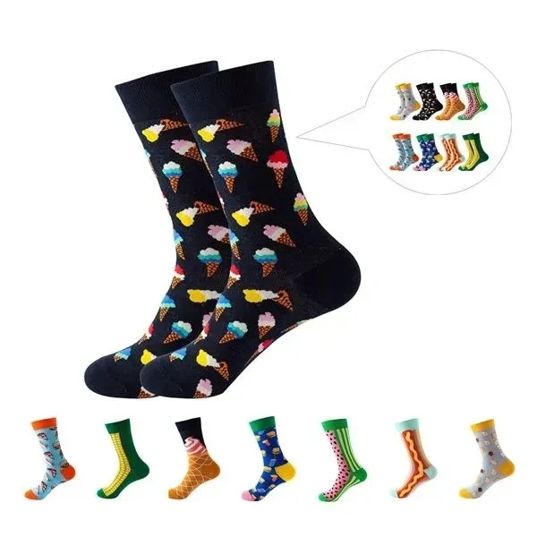 Custom Quarter-Cut Jacquard Dress Socks — Cotton-Spandex Full-Color Logo Footwear 1