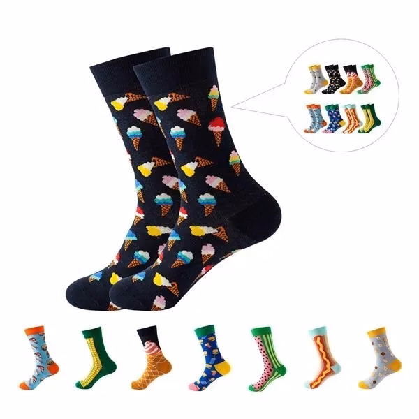Custom Quarter-Cut Jacquard Dress Socks — Cotton-Spandex Full-Color Logo Footwear