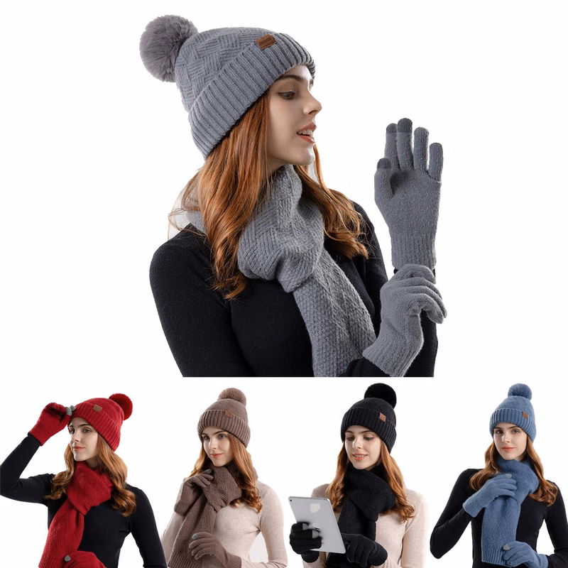Hat And Scarf Gloves Set