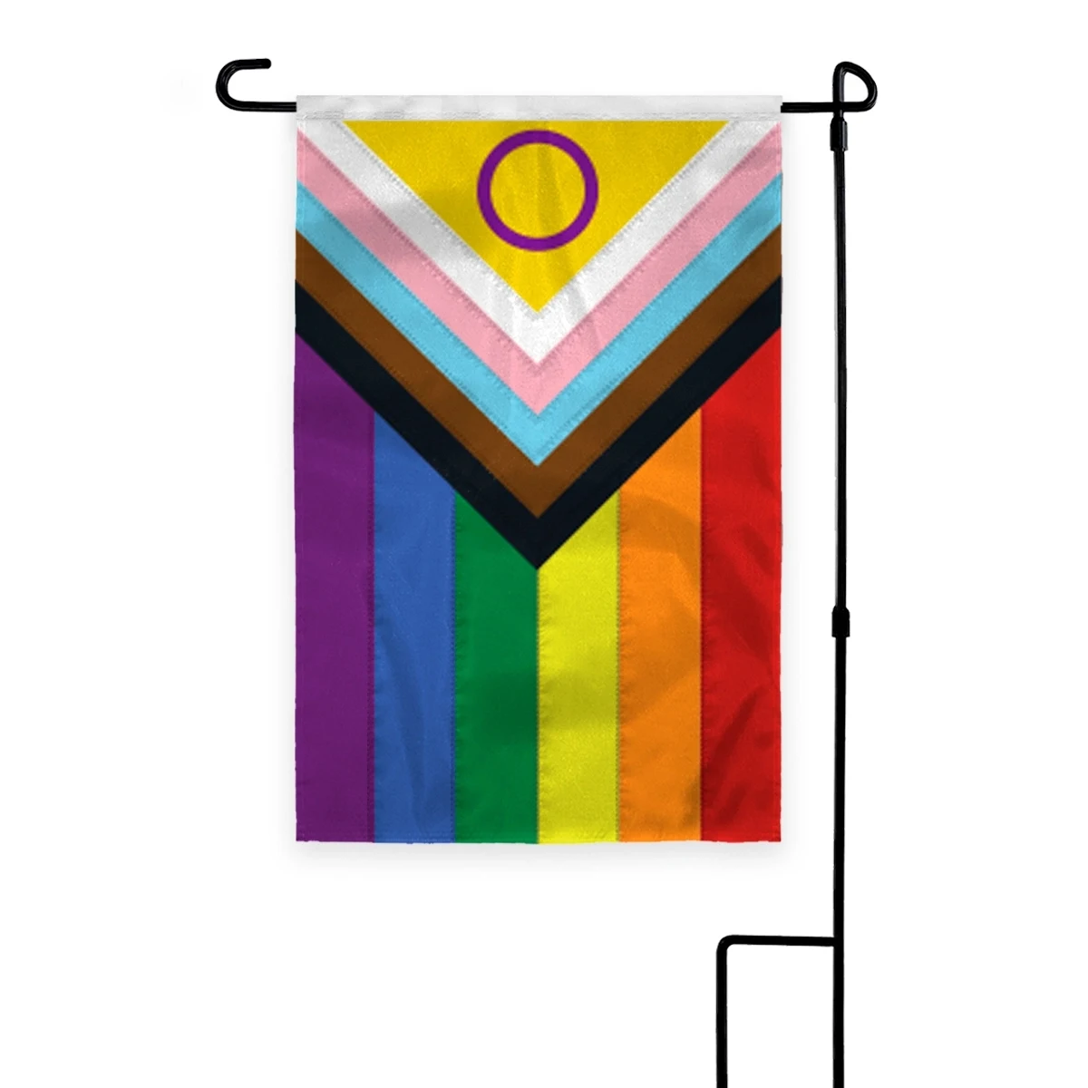 12" x18" 1ply Nylon Intersex Progressive Pride Deluxe Garden 1