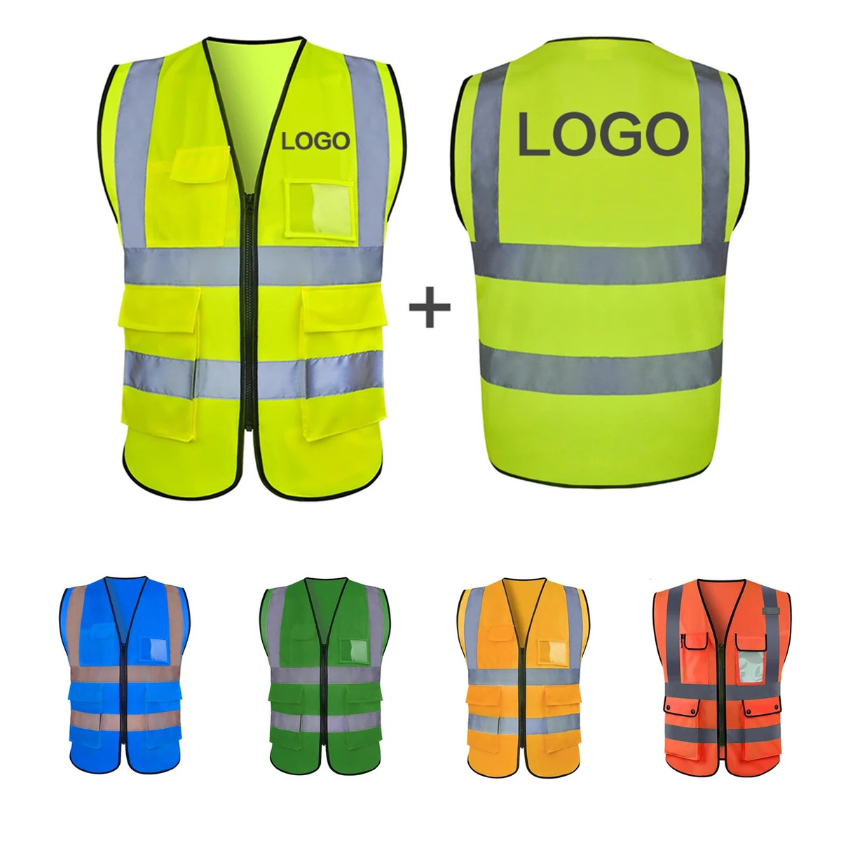 Multi-Pocket Reflective Safety Vest 1