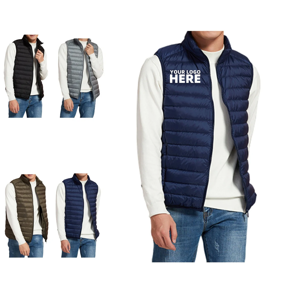 Men's Lightweight Down Alternative Vest Jacket 1