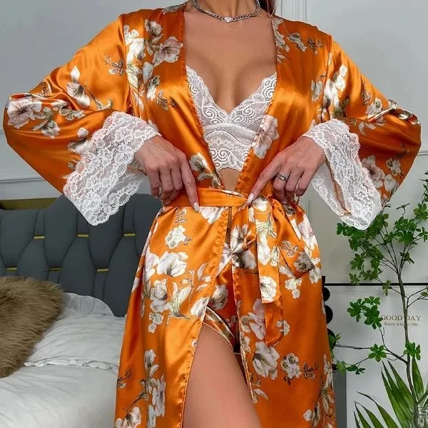 Custom Satin Robe 1
