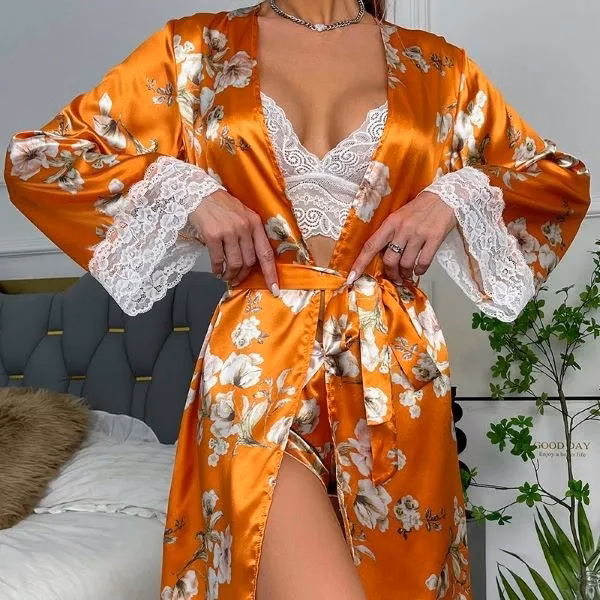 Custom Satin Robe