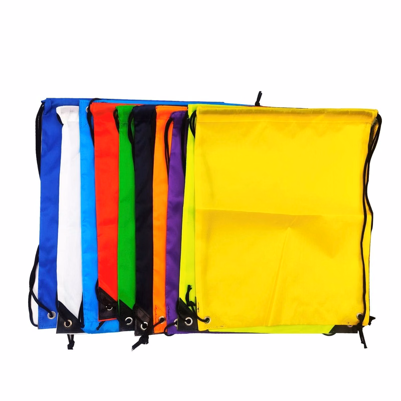210D Polyester Drawstring Backpack  With Reinforced Corner