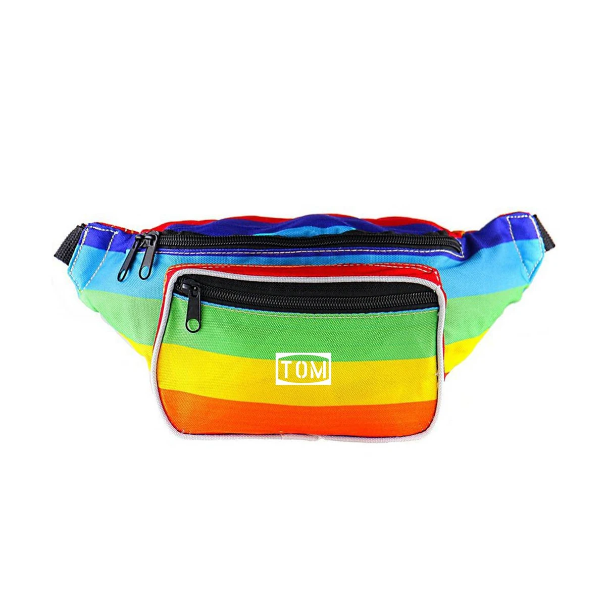Outdoor Sports Men's Colours Rainbow Waist Fanny Pack 1