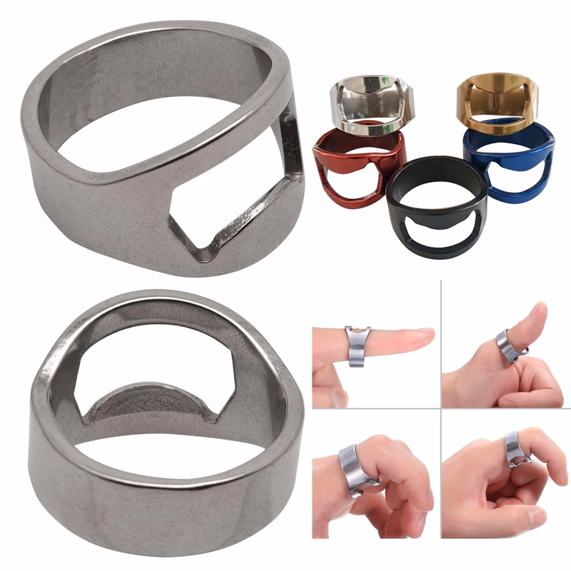 Stainless Steel Ring Bottle Opener