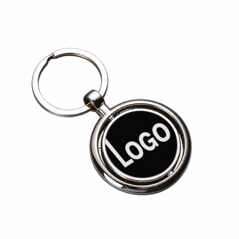 Round Metal Tag Key Chain