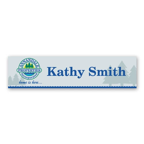 Nameplate w/Square Corners (8"x2") Rectangle 1