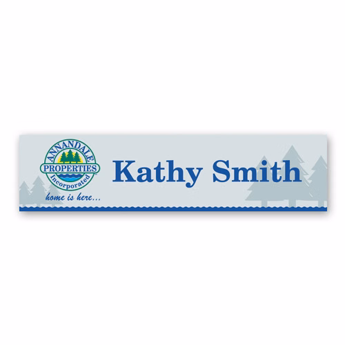 Nameplate w/Square Corners (8"x2") Rectangle