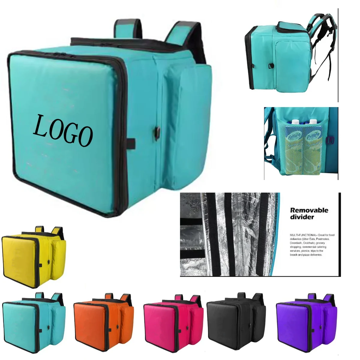 Custom Waterproof Meal Delivery Bag Box Cooler 1