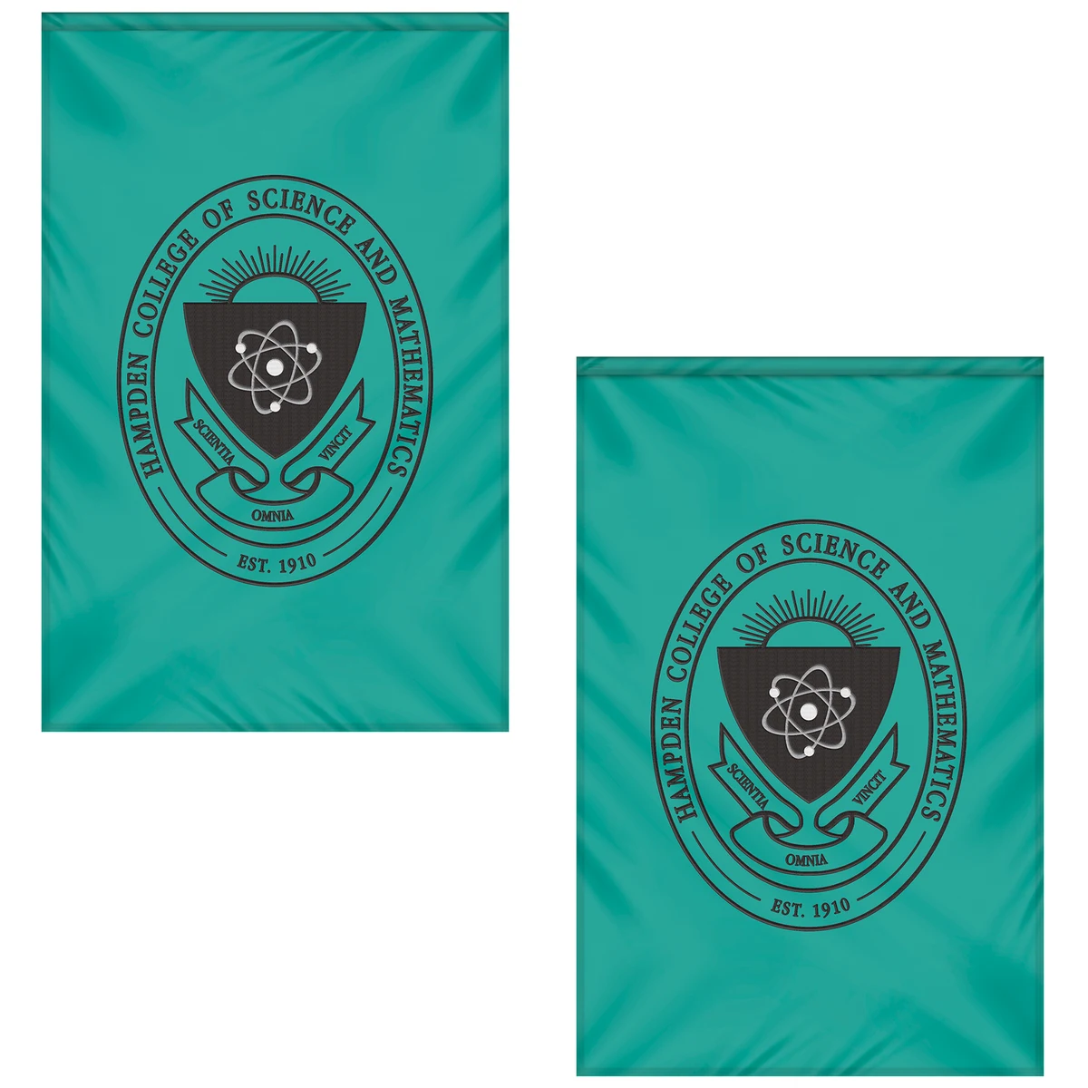 4' x 6' Double Sided Embroidered Banner with Pole Sleeve 1
