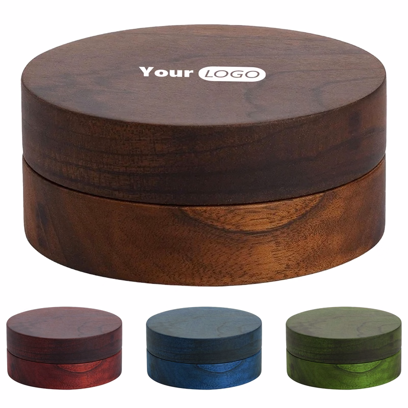 Walnut Creative Ashtray With Cover ?C Ideal For Modern Homes