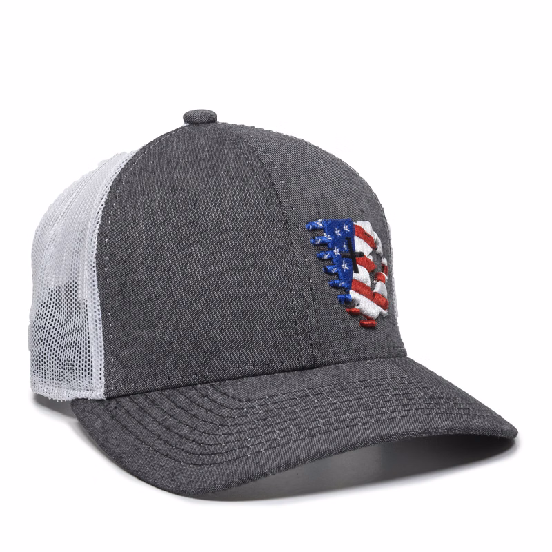 Chambray Mesh Back