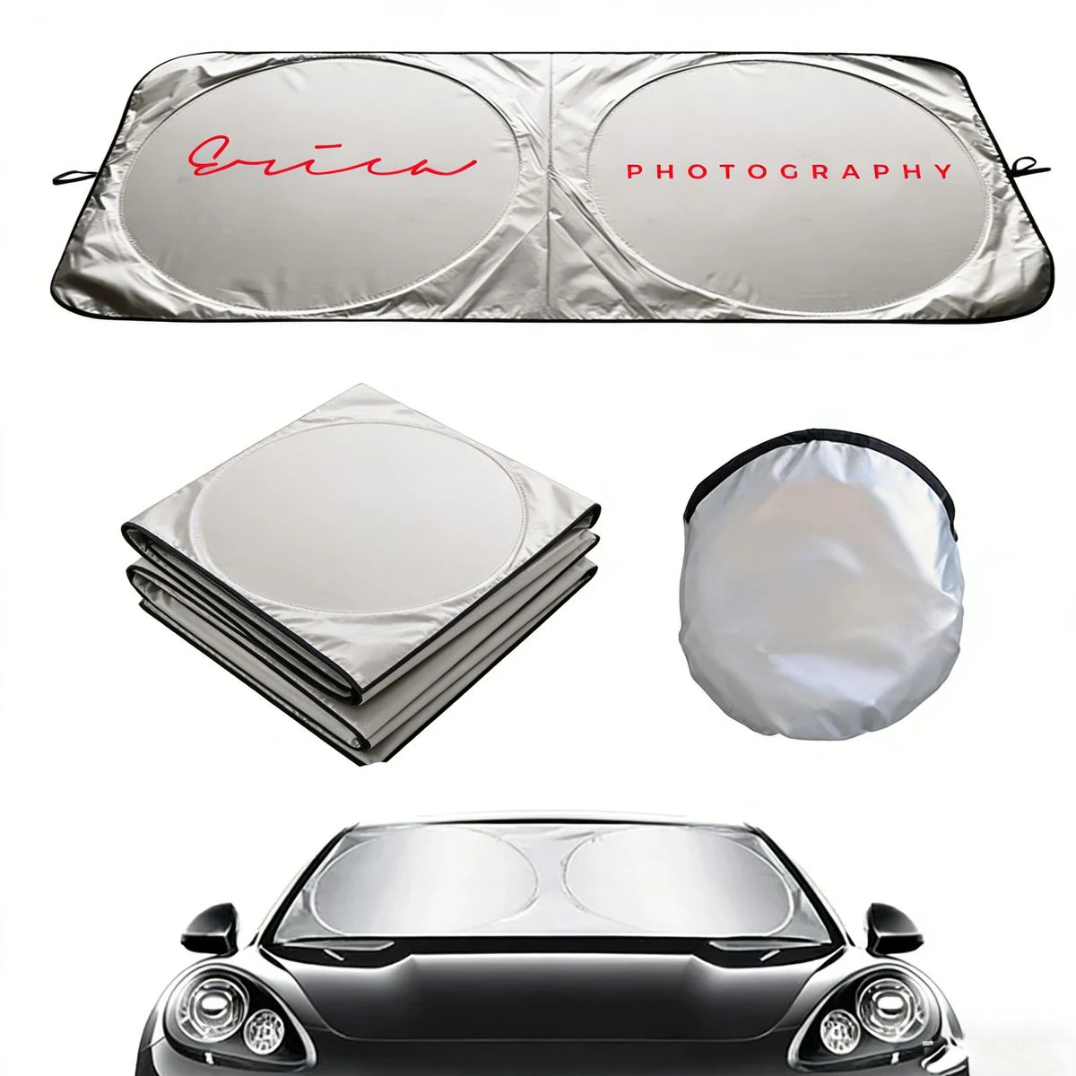 UV Proof Portable Car Windshield Sun Shade Heat Block 1