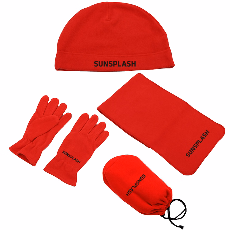 3 Pieces Winter Fleece Matching Set- Adult