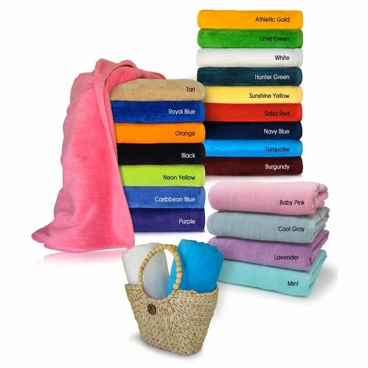 28" x 58" Velour Beach Towel