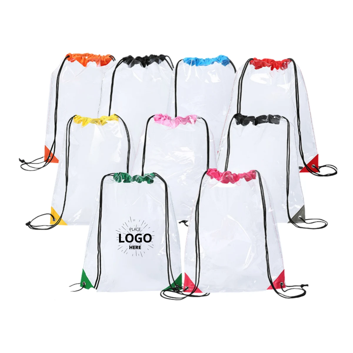 Waterproof PVC Clear Drawstring Storage Backpack 1