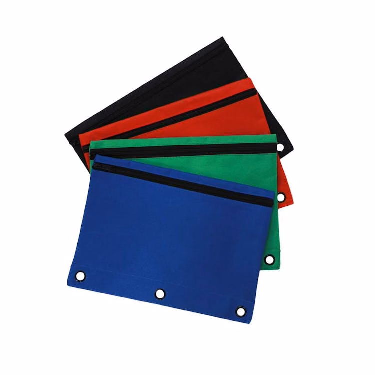 BigBox 3-Ring Reinforced Pencil Pouches Single Zipper