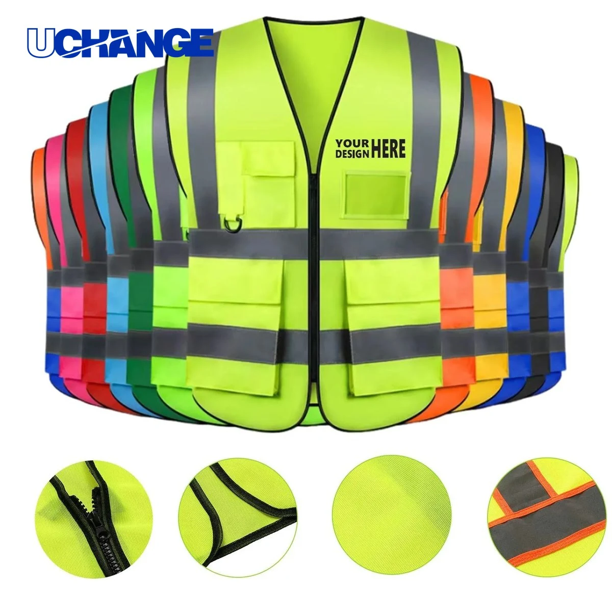 Warp Knitted Reflective Safety Vest 1