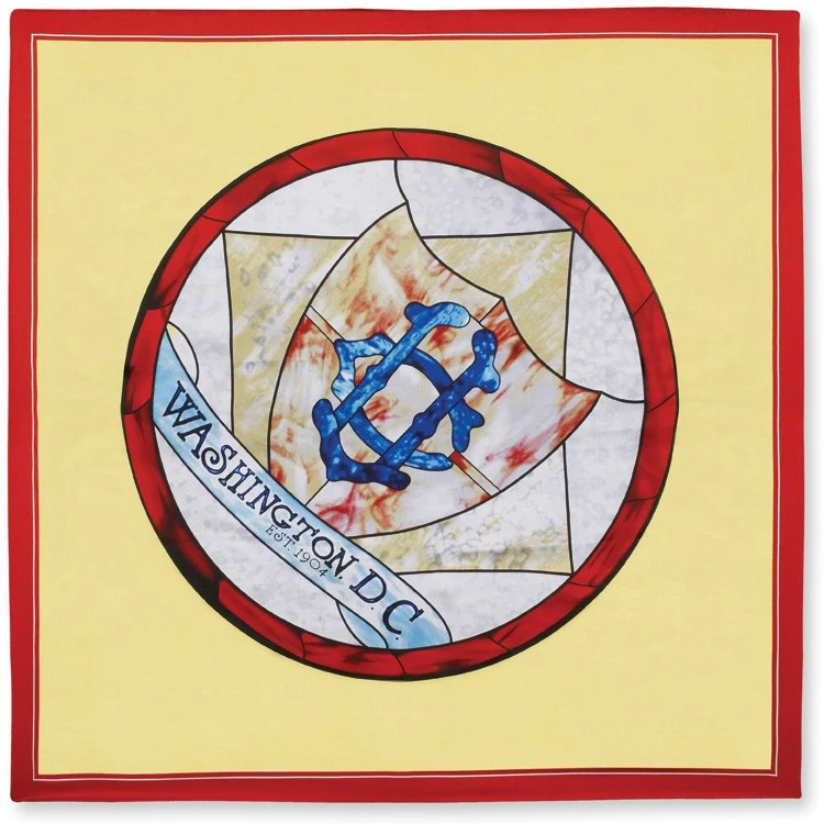 Custom Logo Silk Wet Dye Scarf - 30"x30" 1