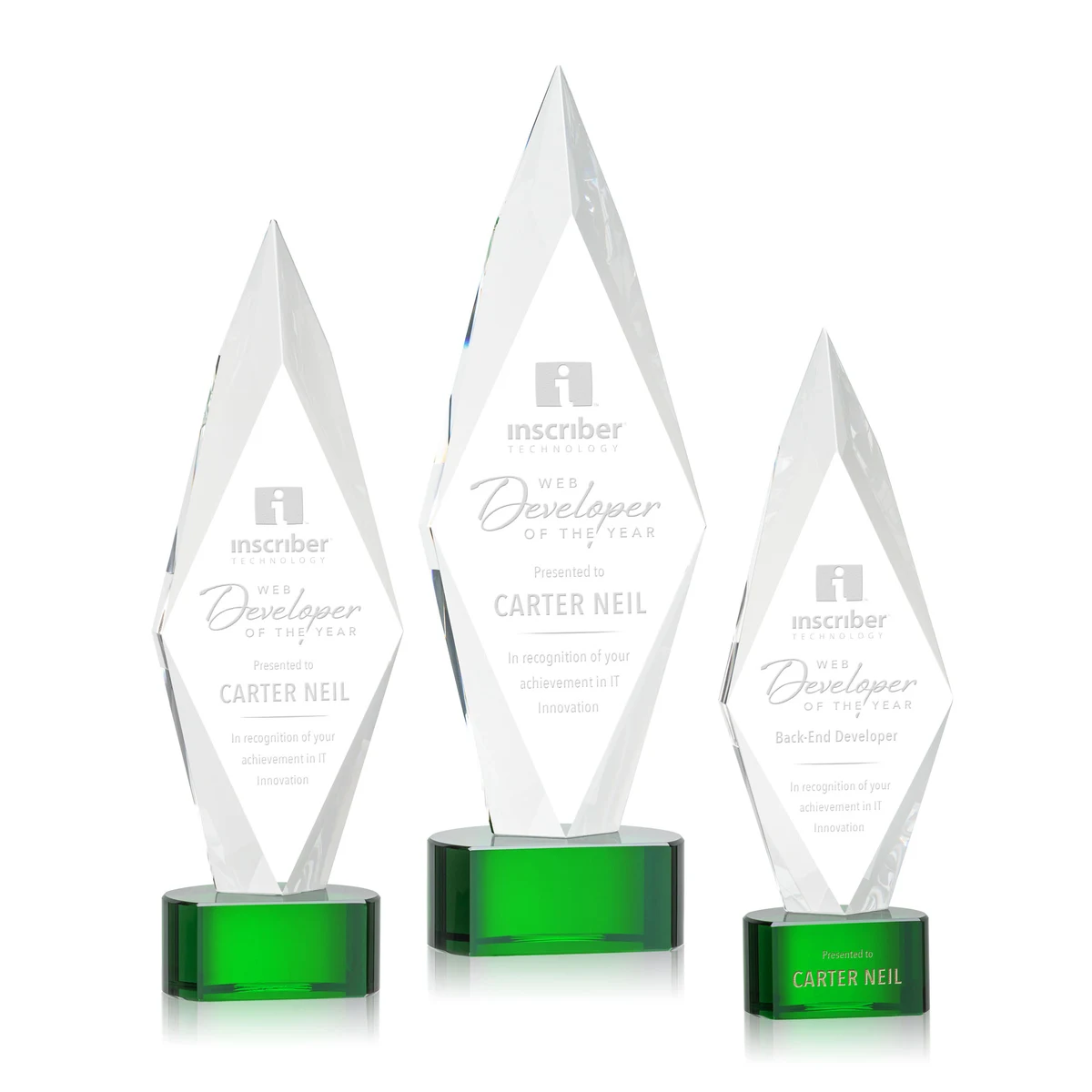 Manilow Award on Paragon Base - Green 1