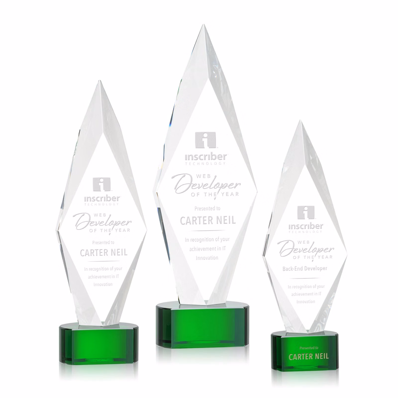Manilow Award on Paragon Base - Green
