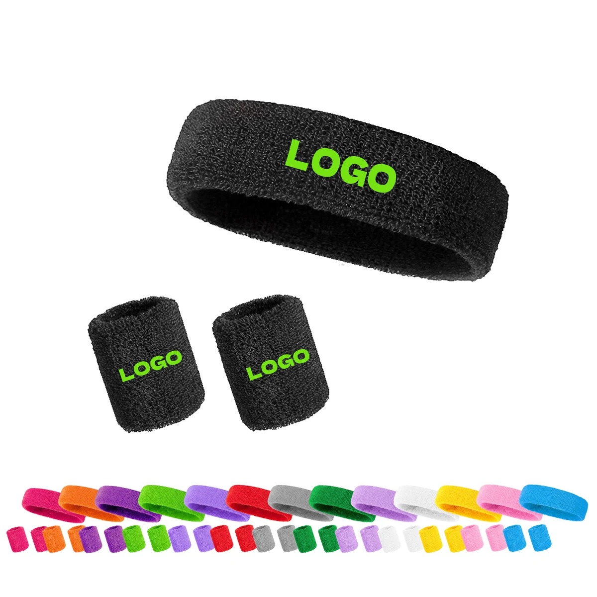Sports Headband And Wrist Protector 3 Pcs Set 1