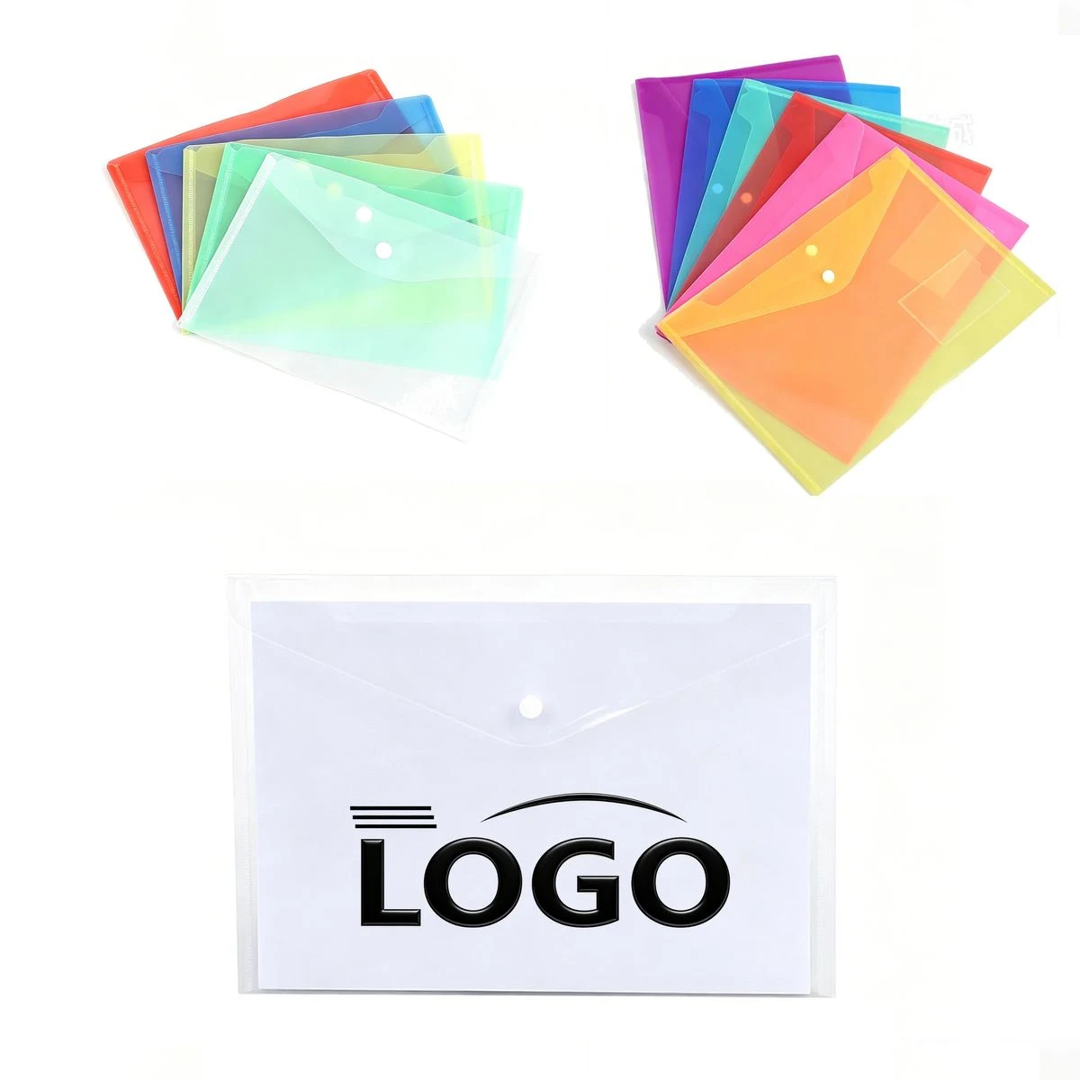 Custom Logo A4 Clear Document Bag 1