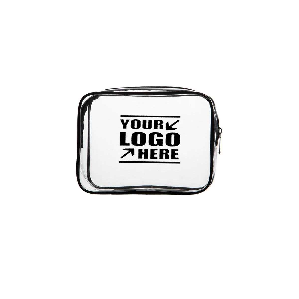 Clear Travel Security Zippered Toiletry Pouch 1