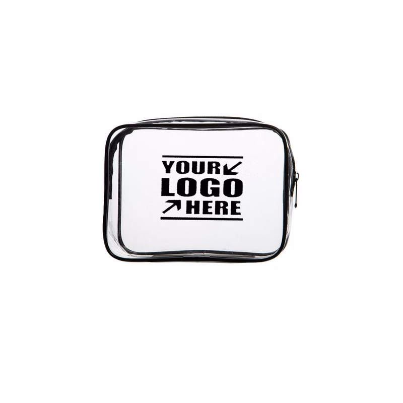 Clear Travel Security Zippered Toiletry Pouch