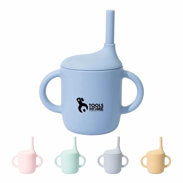 Custom Food-Grade Silicone Spill-Proof Training Cup — Toddler Learning Essential