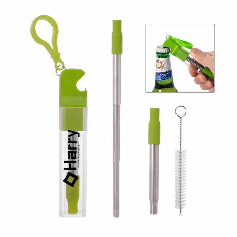 Straw With Bottle Opener