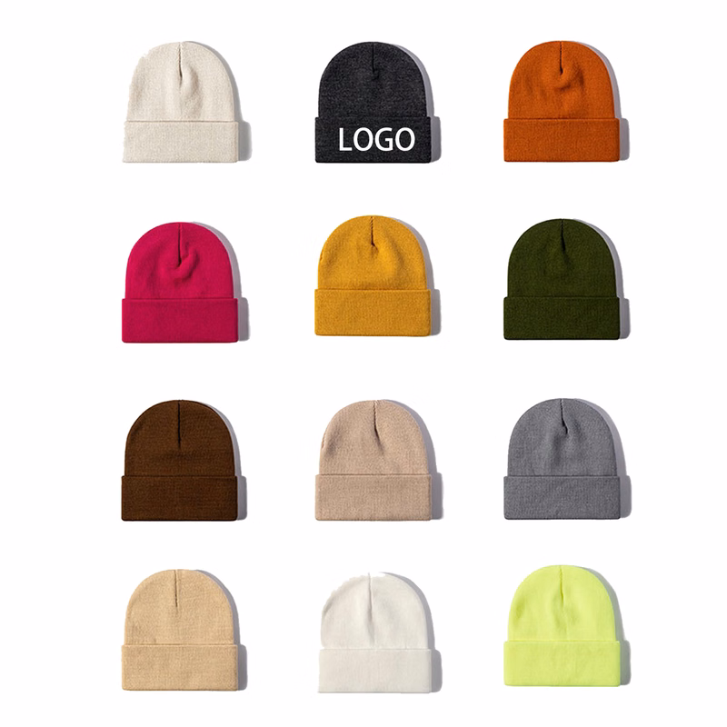 Winter Knitted Cap With A Casual Warm Design