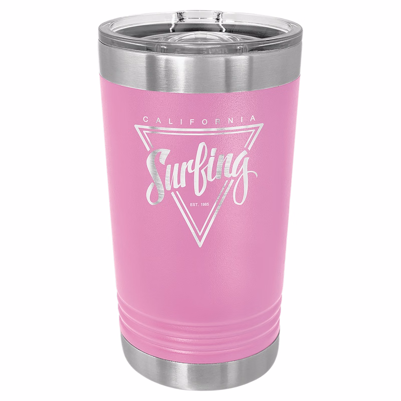Polar Camel Light Purple 16 oz. Pint with Slider Lid