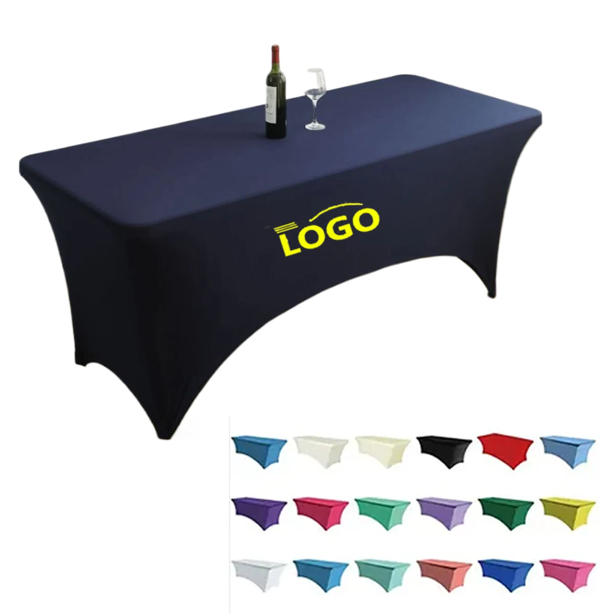 Premium 6FT Elastic Event Table Cover 1