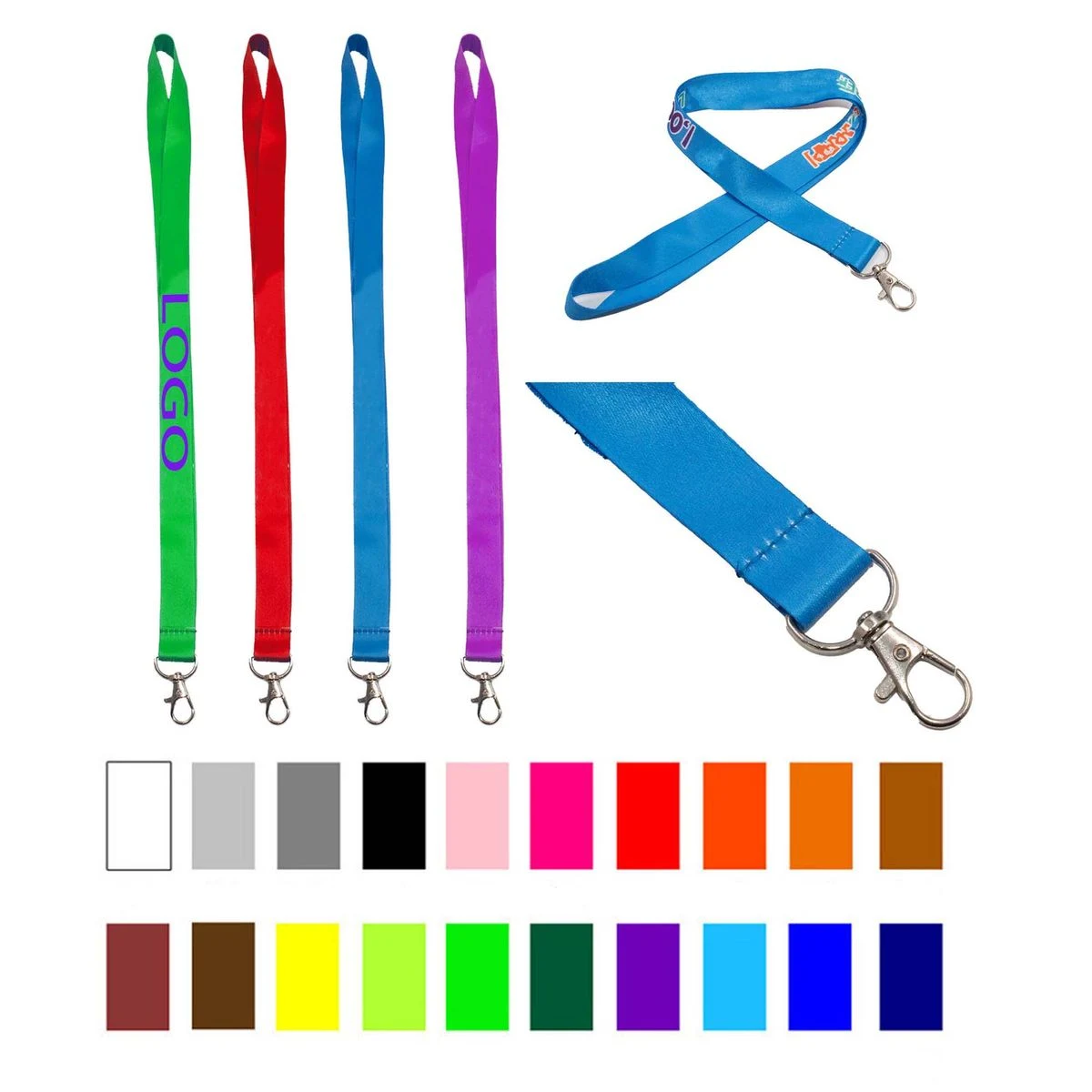 Heat Transfer Woven Ribbon Lanyard 1