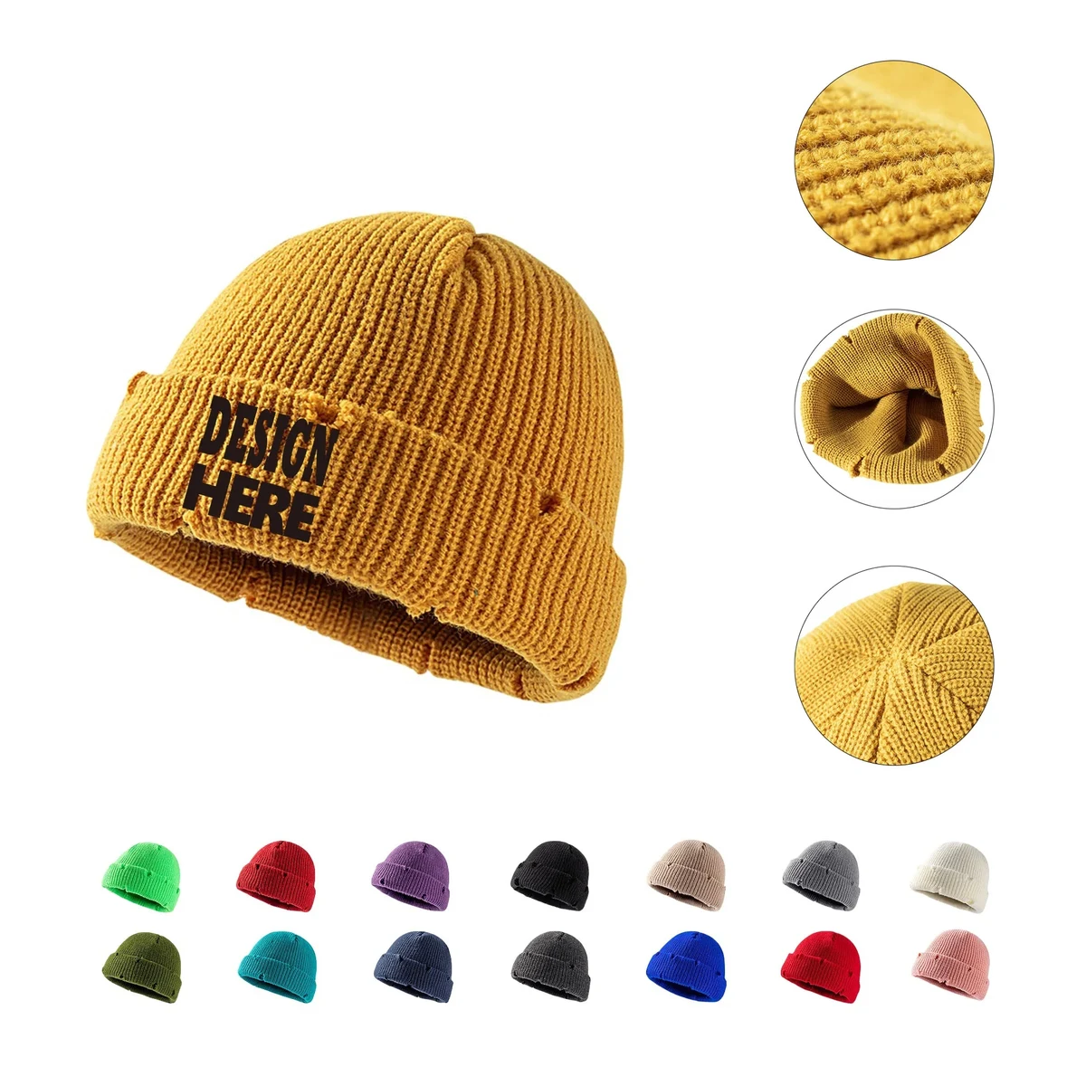 Warm Hip-Hop Knitted Hat 1