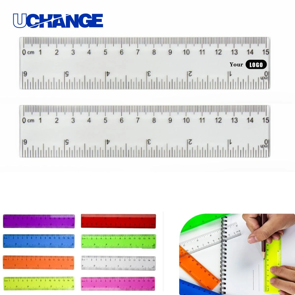 Colored Measuring Math Ruler 1