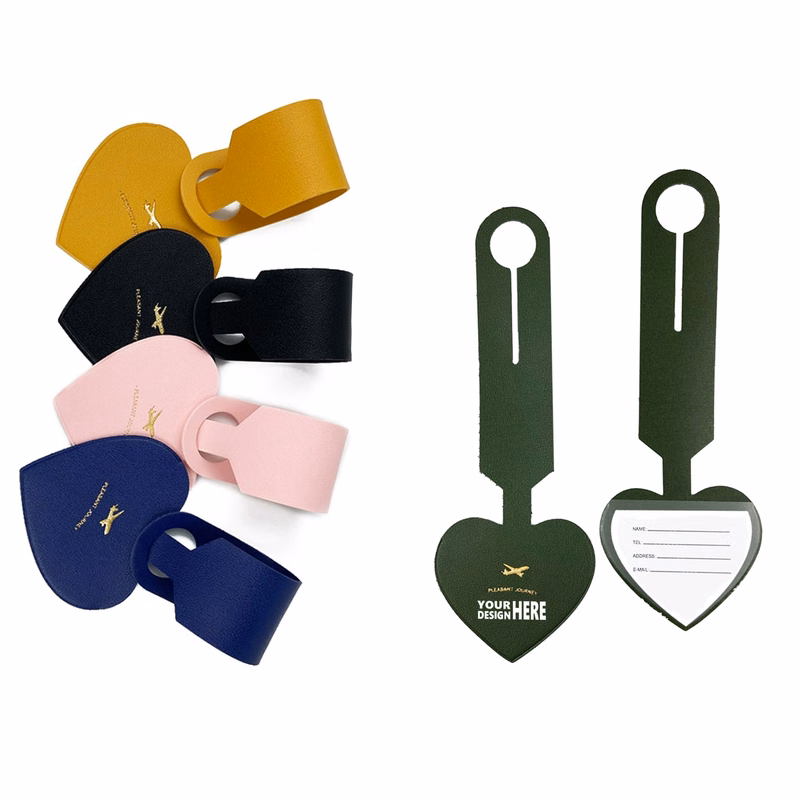 Classics Multi-colored PU Baggage Tags For Luggage