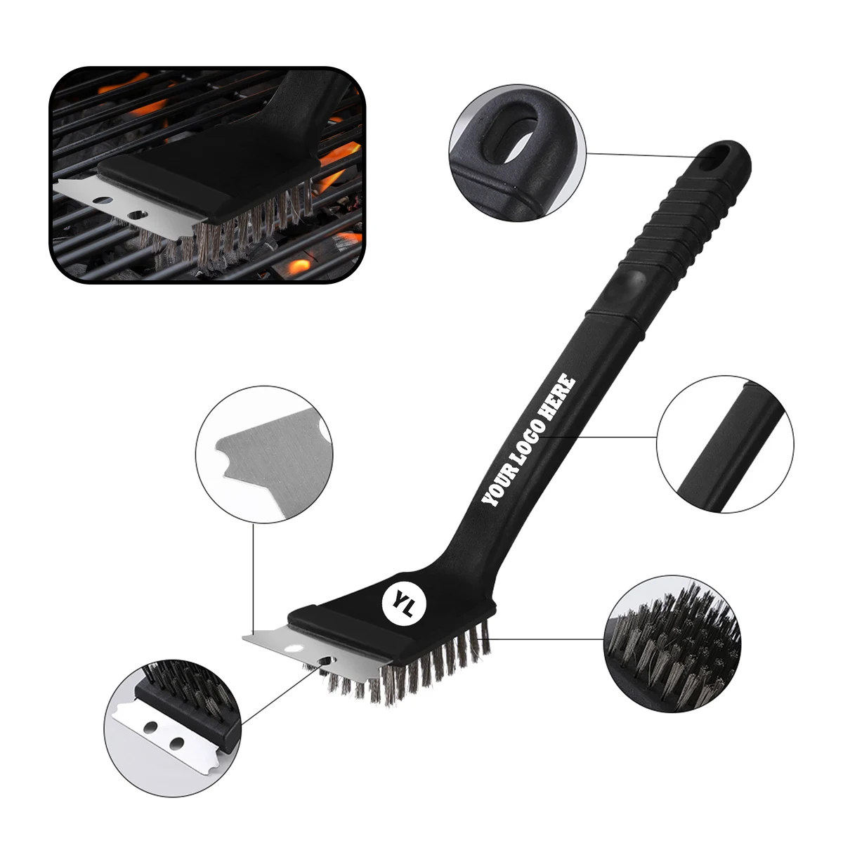 MOQ 20 PCS Barbecue Grill Cleaner 1