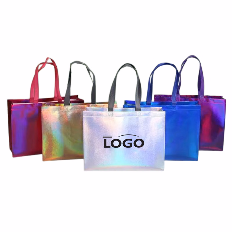 Large Holographic Shopping Bag