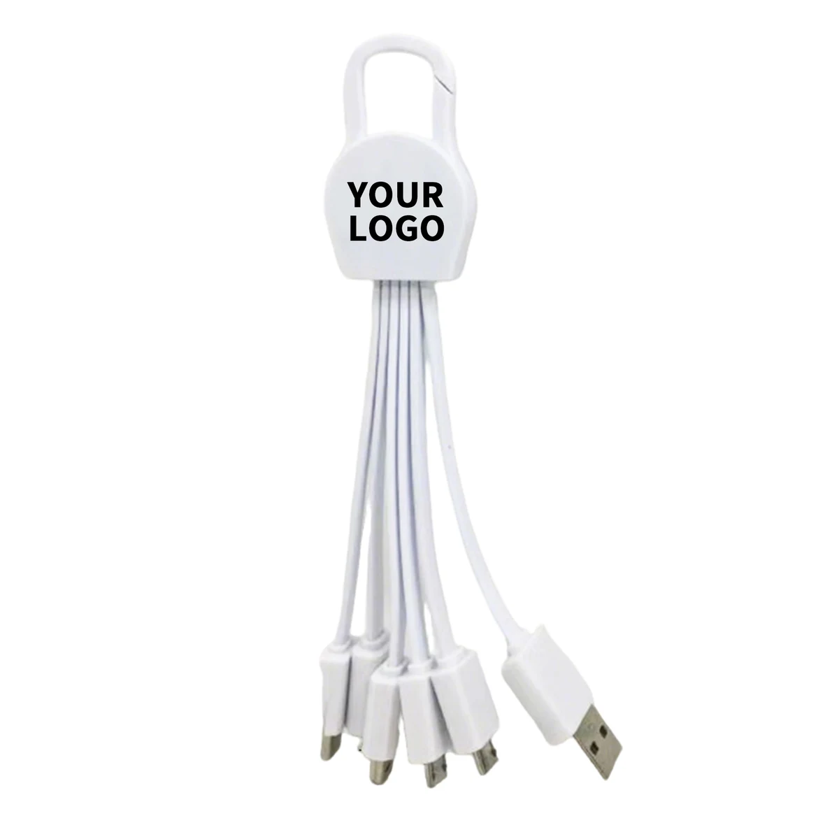 6" 1 USB Charging Cable With Key Buckle 6.75" 1