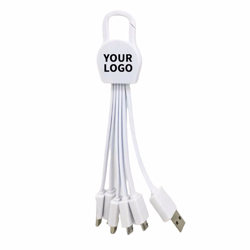 6" 1 USB Charging Cable With Key Buckle 6.75"