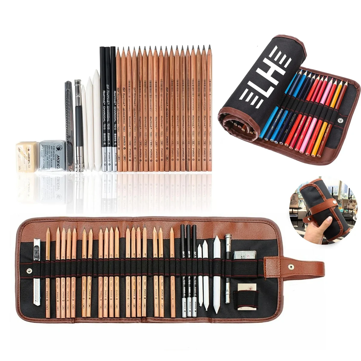29-Piece Professional Sketching Pencil Set 1