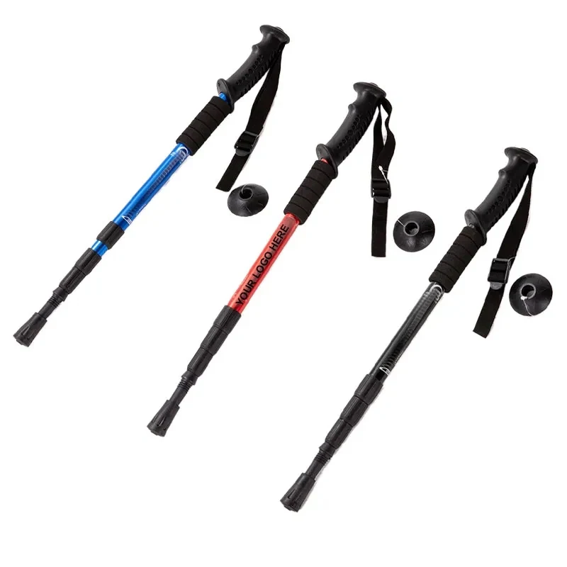 Aluminum Alloy 4-Section Trekking Poles 1